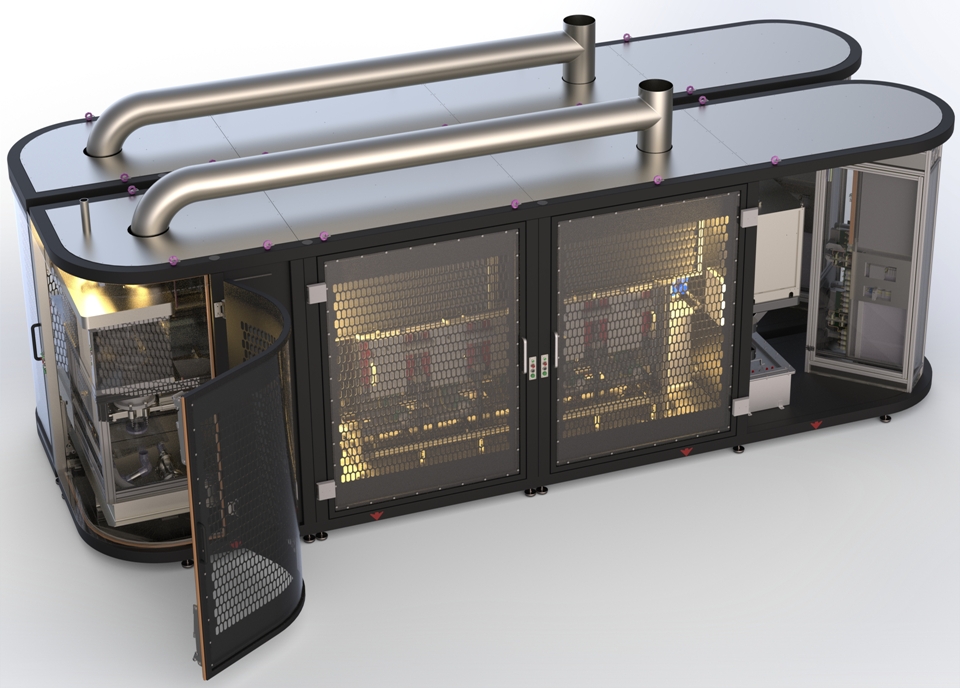 Réalisation d'un dessinateur projeteur mécanique modélisation 3D d'une machine spéciale