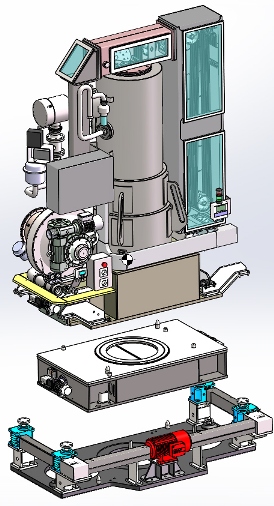 Modélisation 3D CAO Machine spéciale récupération de futs nucléaire