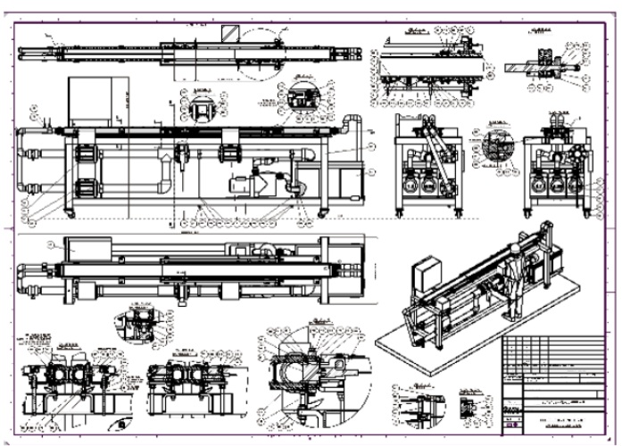 Réalisation d'un dessinateur projeteur mécanique plan d'ensemble industriel